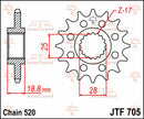 Front Sprocket Natural For Aprilia RSV 1000 1998-2003