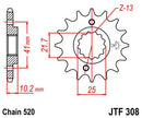 Front Sprocket Natural For Aprilia PEGASO 650 FACTORY 2007-09