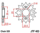 Front Sprocket Natural For BMW G 450 X 2008-2010