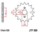 Front Sprocket Natural For Kawasaki KDX 200 1984-2006