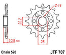 Front Sprocket Natural For Aprilia MXV 450 2010-2012