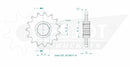 Standard Sprocket Front 525 Natural For Honda CB 600 F 2007-2012