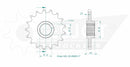 Standard Sprocket Front 525 Natural For Aprilia ETV 1000 2004-2005