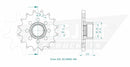 SPORT Sprocket Front 525 Natural For Mv Agusta BRUTALE 1000 RR ABS 2020-2022
