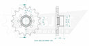 SPORT Sprocket Front 525 Natural For Mv Agusta F3 675 ABS 2020