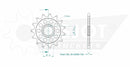 SPORT Sprocket Front 520 Natural For CF Moto GT 400 ABS 2021