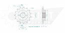 Standard Sprocket Front 520 Natural For Ducati 748 1995-2003