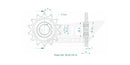 Standard Sprocket Front 520 Natural For Sherco SE 4.5 450 IR 2013-2013
