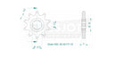Standard Sprocket Front 520 Natural For Sherco X-RIDE 125 2014-2014