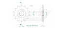 Standard Sprocket Front 520 Natural For Suzuki DL 250 ABS 2017-2020