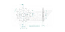 Standard Sprocket Front 520 Natural For SYM CR 300 I 2019-2020