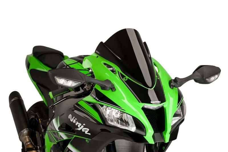 Racing Screen Black (Opaque) For Kawasaki ZX10-R 2016-2020