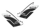 3D Motorcycle Stickers - Tank Sides Carbon Look For Benelli TRK 502 X 2020>2026