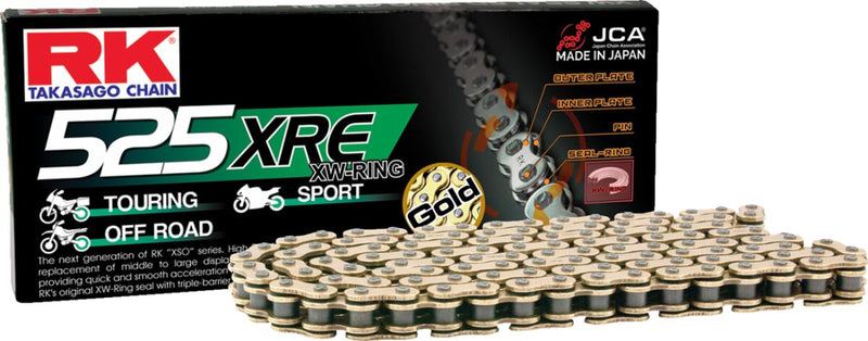 525 XRE Chain Gold - 124 Links