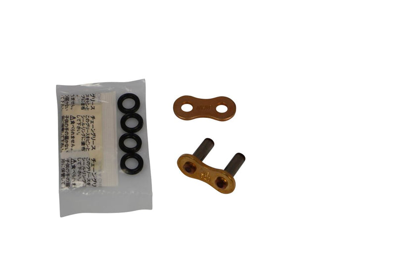 520 V6 Rivet X-Ring Drive Chain Connecting Link Gold
