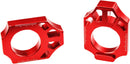 Axle Blocks Anodized / Red For Honda CR 125 R 2002-2007