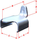 Track Clips For Arctic Cat BEARCAT 3000 2016-2017 - 49.5 MM
