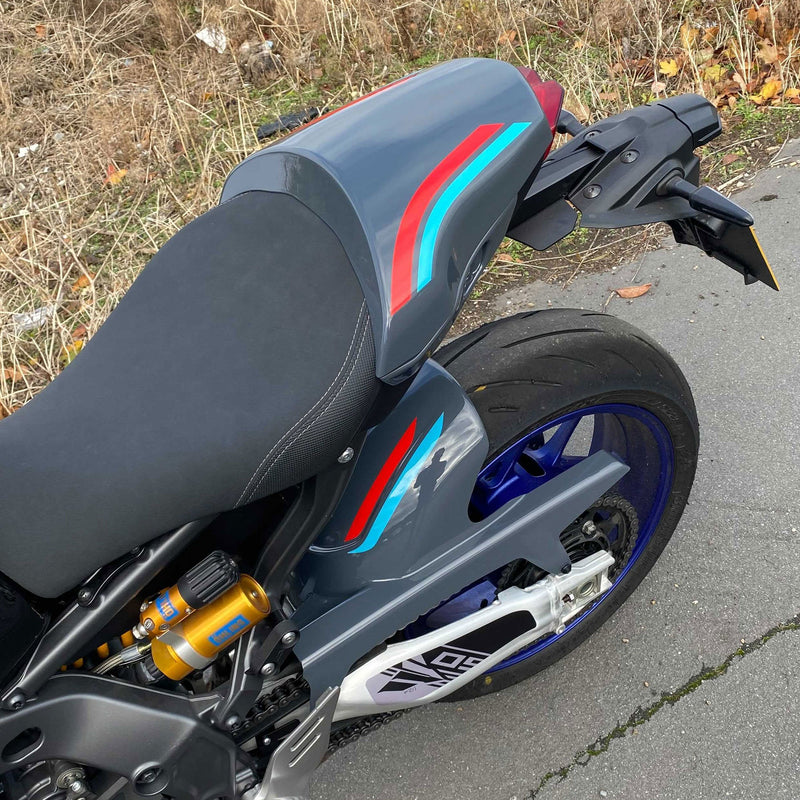 Seat Cowl Storm Fluo/Cyan Storm Colours For Yamaha MT-09 2021-2023