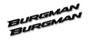 3D Motorcycle Stickers - Lettering Black For Suzuki Burgman 2010
