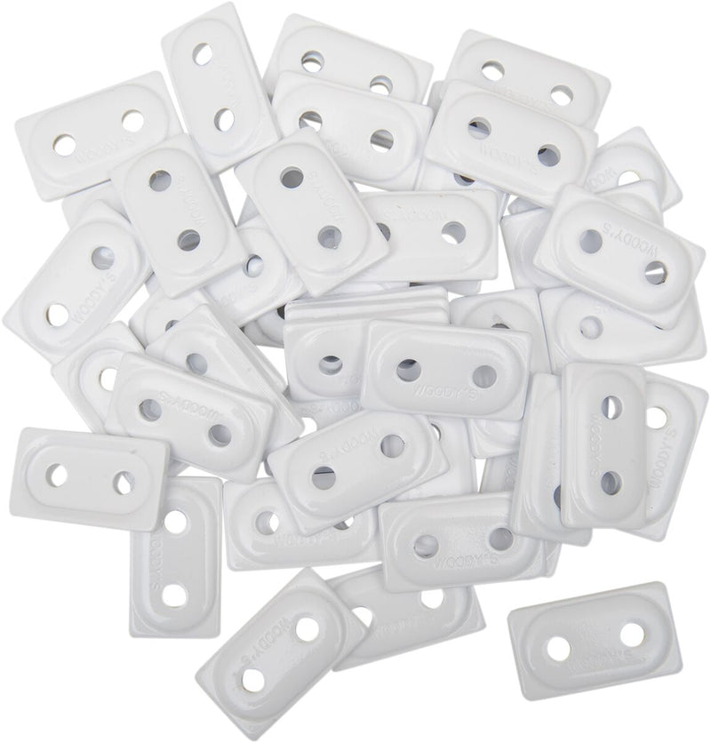 Double Digger Aluminum Support Plates White - 8 MM
