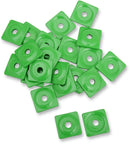 Square Digger Aluminum Support Plates Green - 8 MM