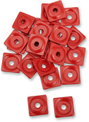 Square Digger Aluminum Support Plates Red - 8 MM
