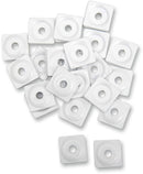 Square Digger Aluminum Support Plates White - 8 MM