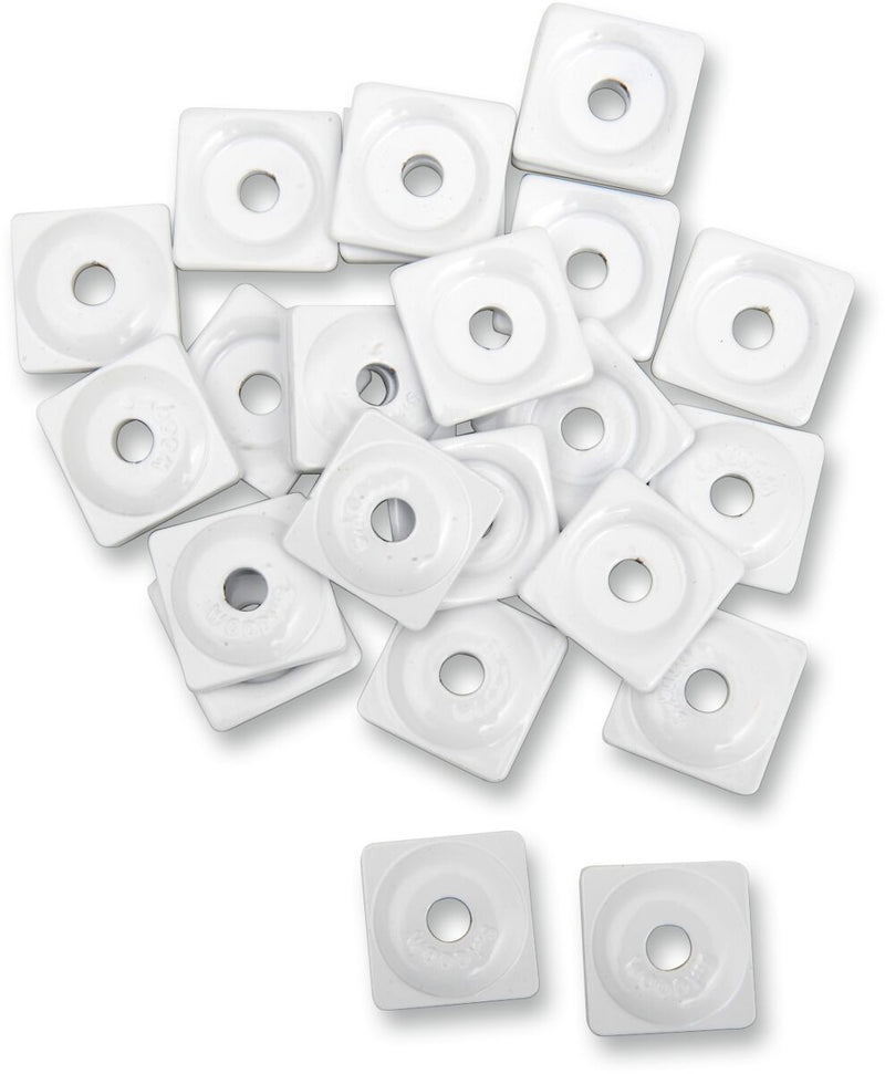 Square Digger Aluminum Support Plates White - 8 MM