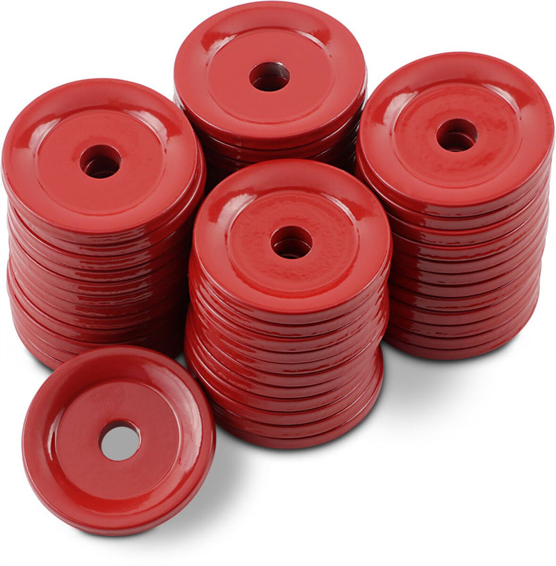 Grand Digger Support Plates Powder Coated / Red - 8 MM