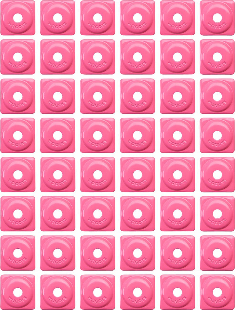 Square Digger Aluminum Support Plates Pink - 8 MM
