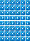 Square Digger Aluminum Support Plates Blue - 8 MM