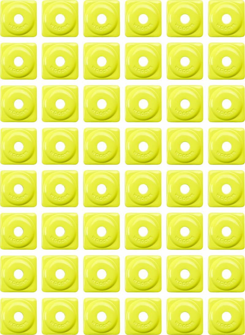 Square Digger Aluminum Support Plates Hi Vis - 8 MM