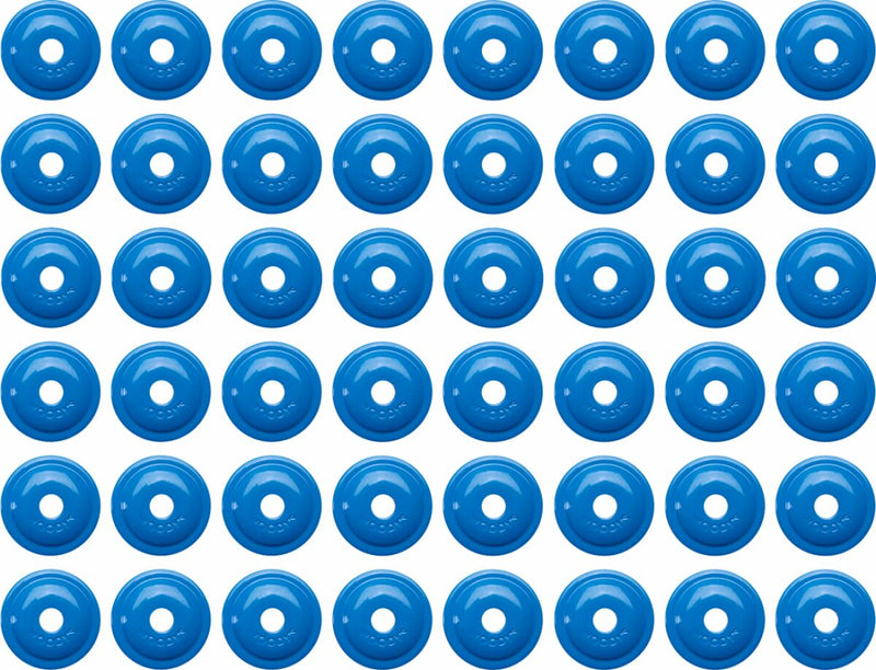 Round Digger Aluminum Support Plates Blue - 8 MM