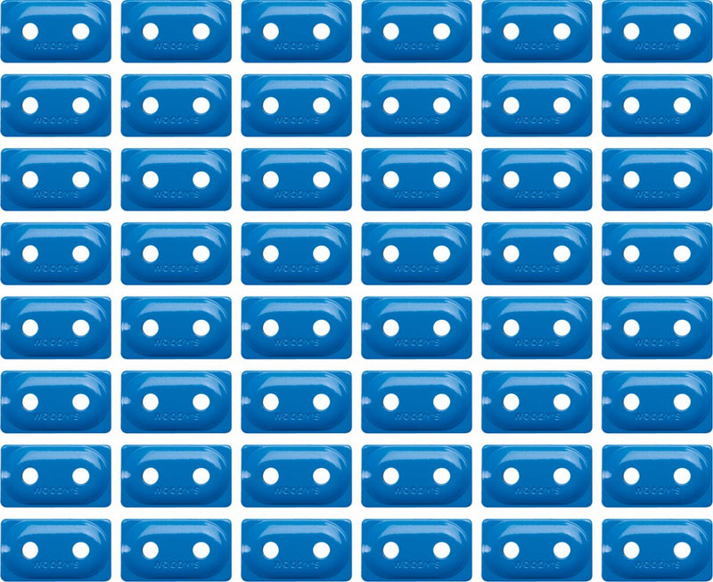 Double Digger Aluminum Support Plates Blue - 8 MM