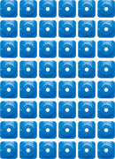 Grand Digger Support Plates Blue - 8 MM