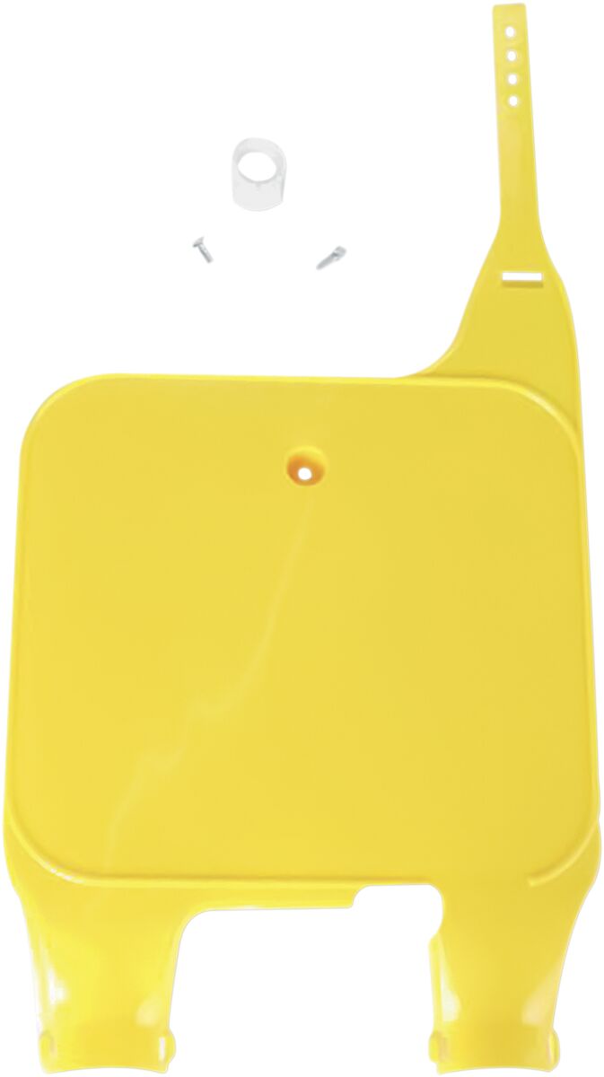 Replacement Front Number Plate Yellow For Suzuki RM 125 89-95