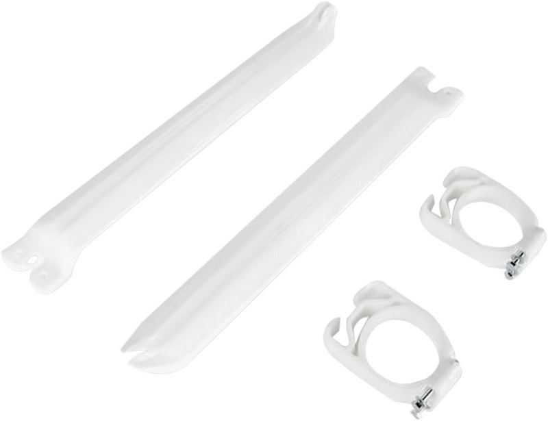 Kawasaki Fork Tube Protectors White For Kawasaki KX 125 H