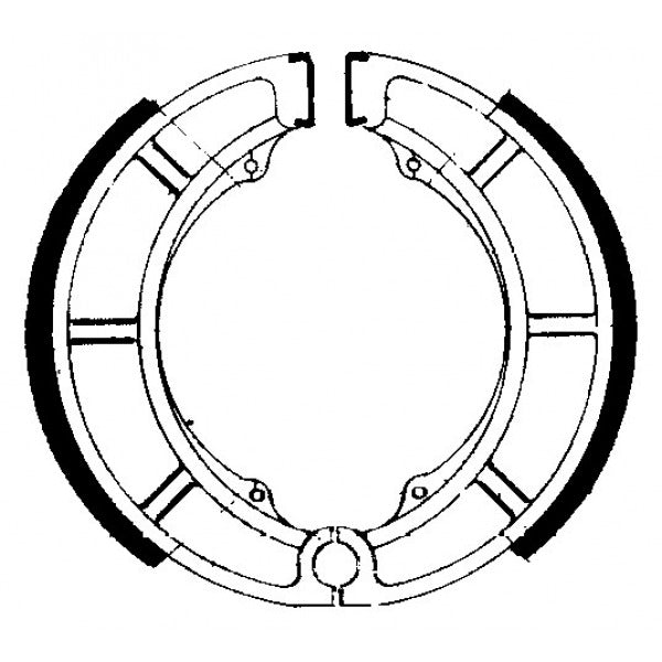 FSB784 Brake Shoe Set / 626 / VB321