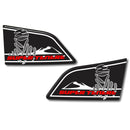 3D Motorcycle Stickers Tank Sides Black For Yamaha XT 1200 Z Super Tenere