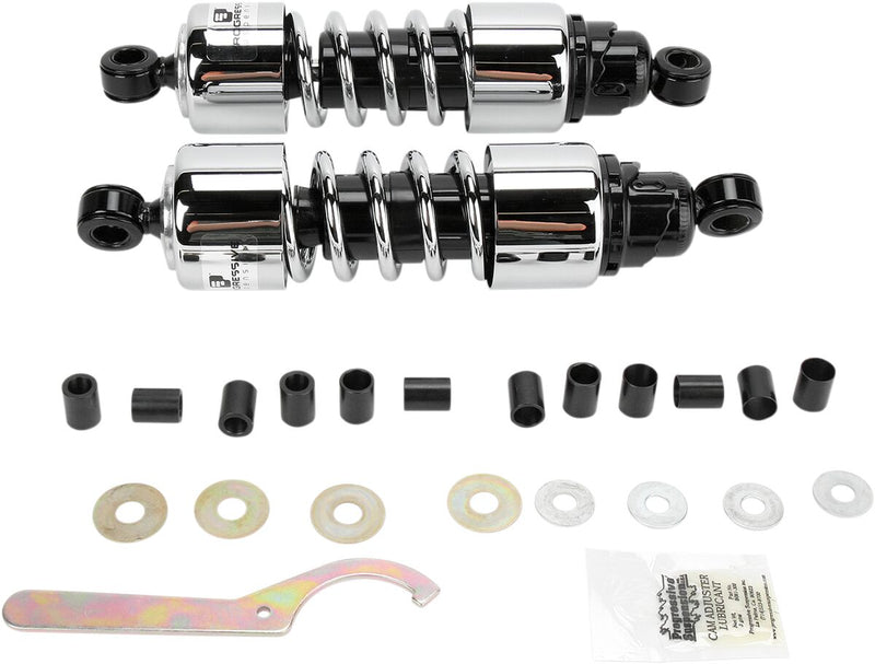 412 Series Cruiser Shocks Black / Chrome - 11.50 Inch