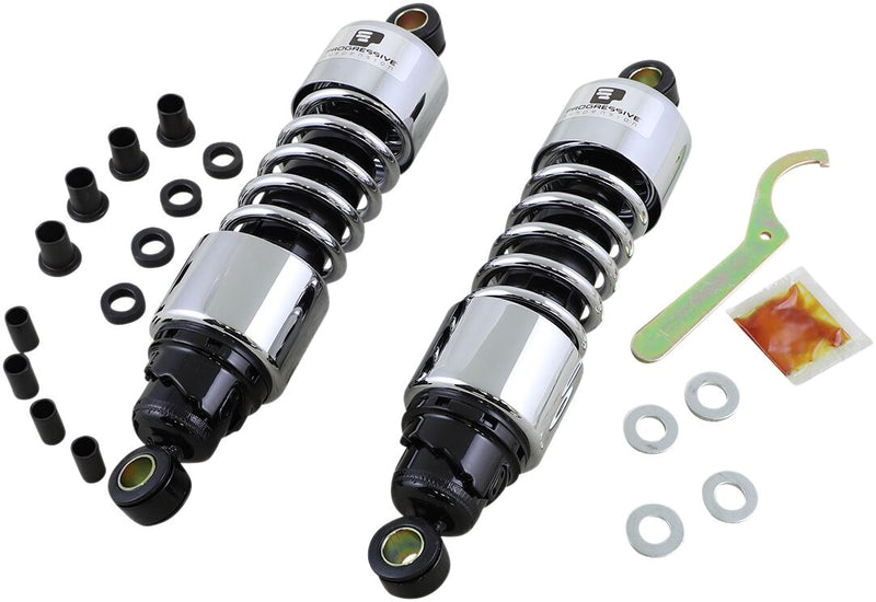 412 Series Shocks Chrome For Harley Davidson FLTRXST 1923 ABS 2022-2023 - 11.50 Inch