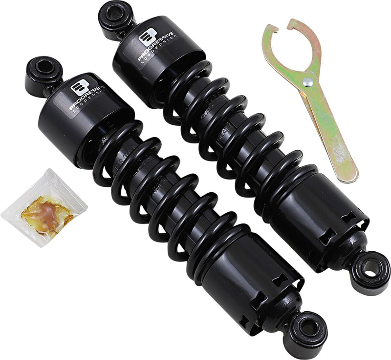 412 Series Shocks Black For Harley Davidson FLD 1690 ABS 2015-2016 - 12.50 Inch