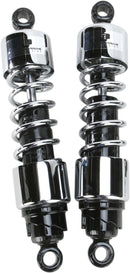 412 Series Cruiser Shocks Black / Chrome For Triumph Bonneville 800 2000-2006 - 12.50 Inch