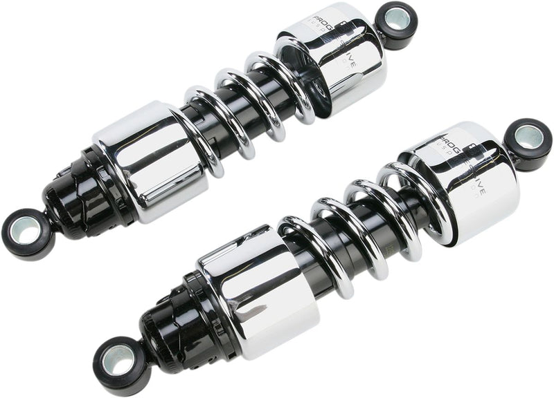 412 Series Cruiser Shocks Black / Chrome For Honda VT 750 C 2004-2016 - 11.50 Inch