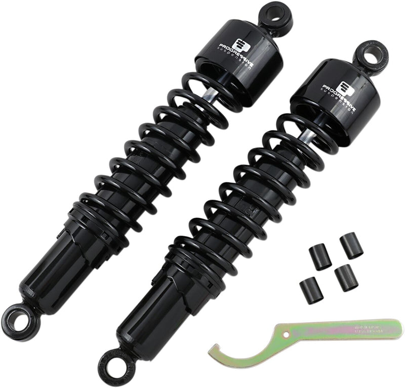 412 Series Cruiser Shocks Black For Triumph Thruxton 865 Carb 2004-2007 - 14.25 Inch