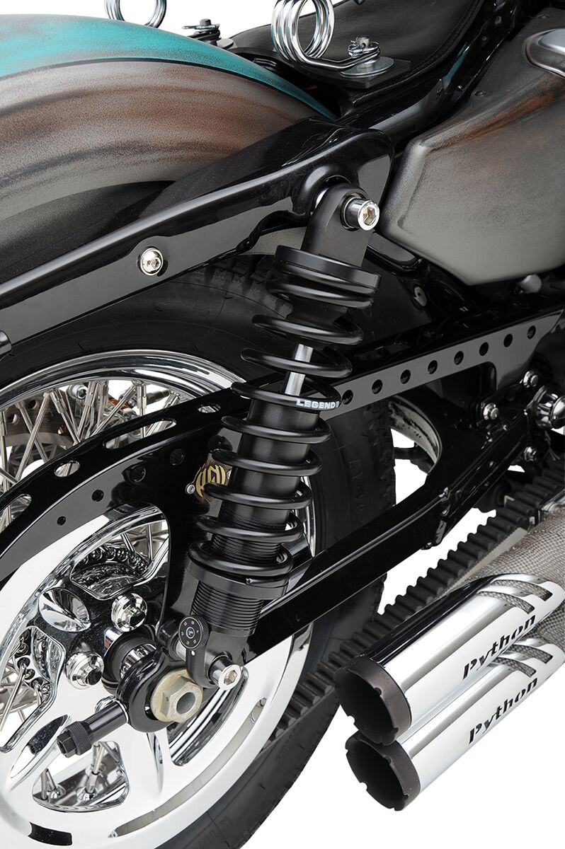 REVO-A Adjustable XL Coil Suspension Anodized / Black For Harley Davidson XL 1200 C 2002-2020 - 305.00 MM