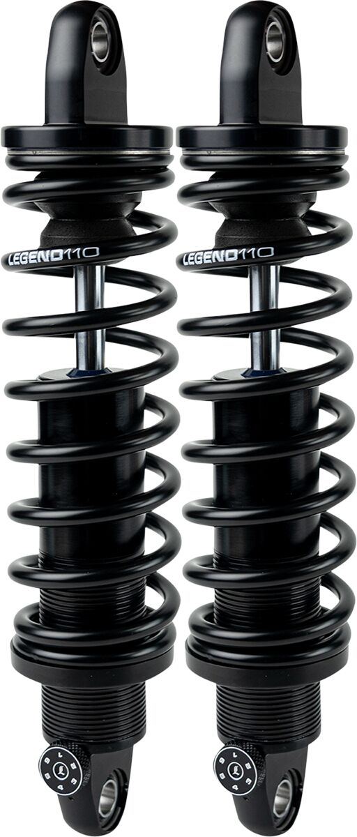 REVO-A Adjustable XL Coil Suspension Anodized / Black For Harley Davidson XL 1200 C 2002-20 - 356.00 MM