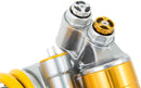 TTX GP Shock Absorber Chrome / Yellow For Yamaha YZF-R6 600 2006-2020 - 36.00 MM