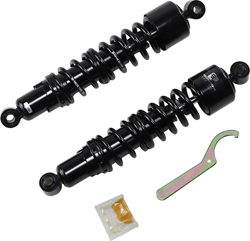 412 Series Shocks Black For Harley Davidson FXDWGI 1450 EFI 2006 - 14 Inch