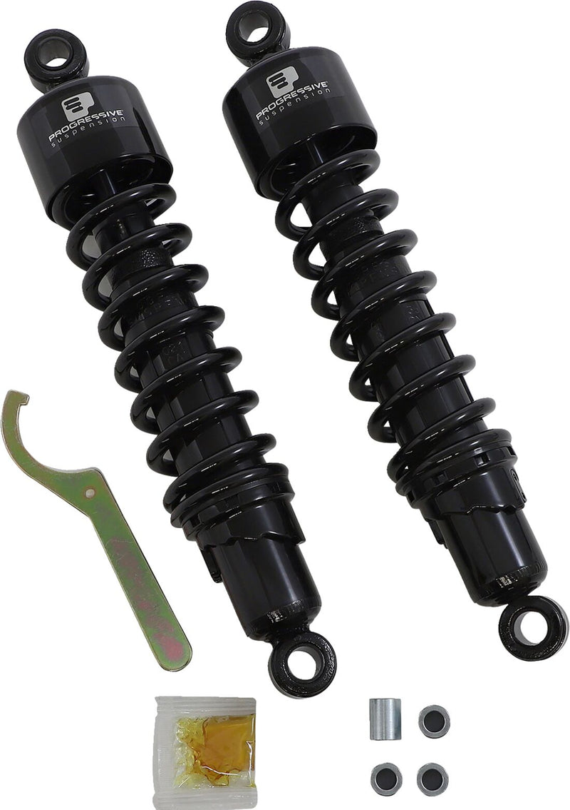 412 Series Shocks Black For Triumph Bonneville 1200 T120 ABS 2021-2024 - 13.50 Inch
